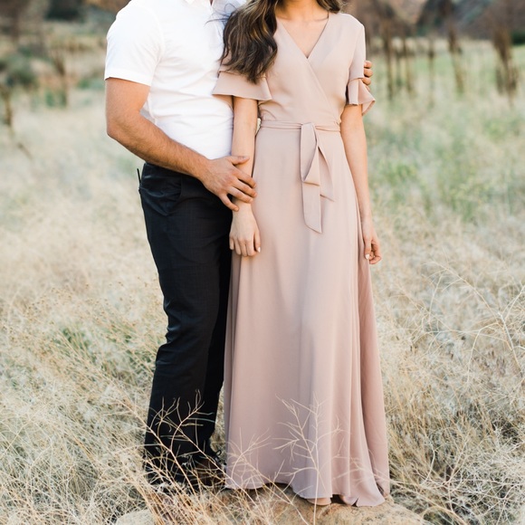 H&M Dresses & Skirts - H&M Blush Maxi Wrap Dress